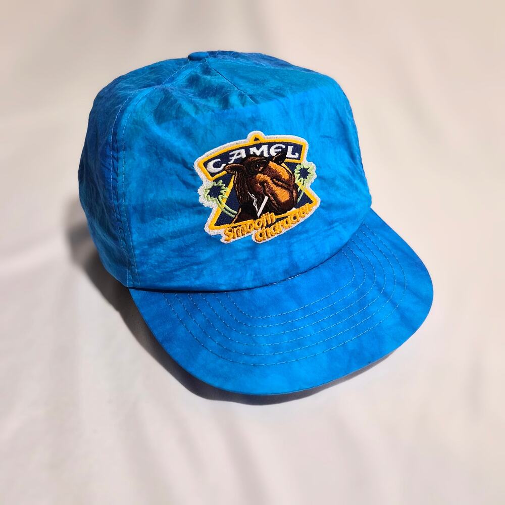Vintage Joe Camel Smooth‎ Character Blue Nylon Snapback Hat